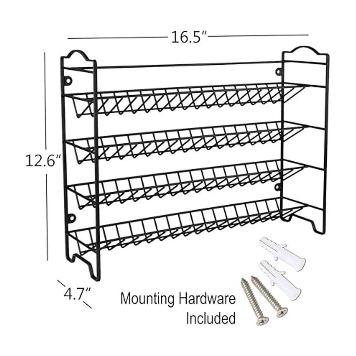SWOMMOLY Estante para especias con frascos cuadrados_5