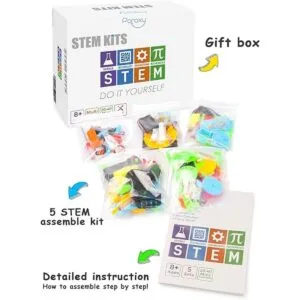 Kit de 5 juegos STEM kit robótico de montaje electrónico