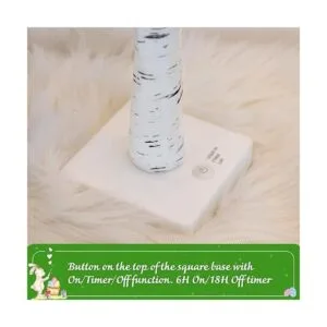 PEIDUO Juego de 2 luces LED blancas cálidas de 2 pies y 24_3