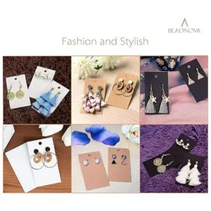 BEADNOVA Earring Card 220 Pcs Kraft Paper Earring_4