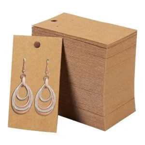 BEADNOVA Earring Card 220 Pcs Kraft Paper Earring_5