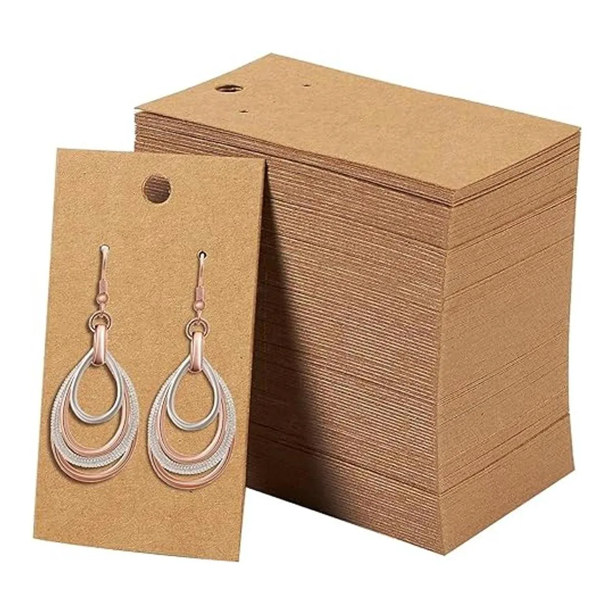 BEADNOVA Earring Card 220 Pcs Kraft Paper Earring_5