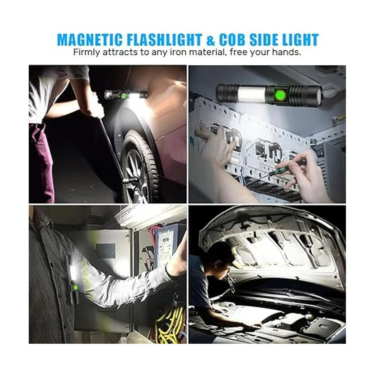 Linternas LED recargables linterna magnética no incluye_3