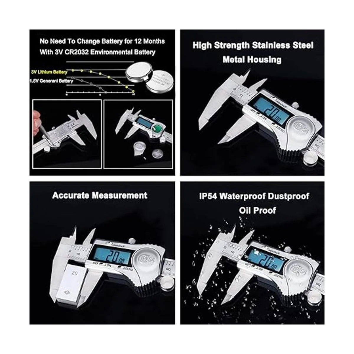 Kynup Calibrador digital herramienta de medición de 6_2