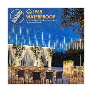 PGFUN Luces de lluvia de meteoritos de 12.2 pulgadas 12_2