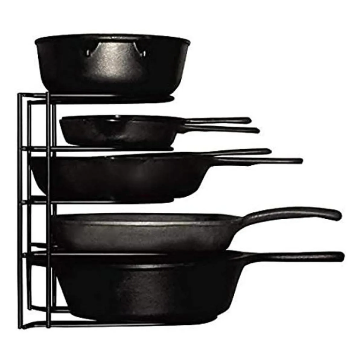 Organizador de ollas y sartenes resistente para sartenes
