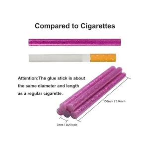 Barras de pegamento termofusible con purpurina para