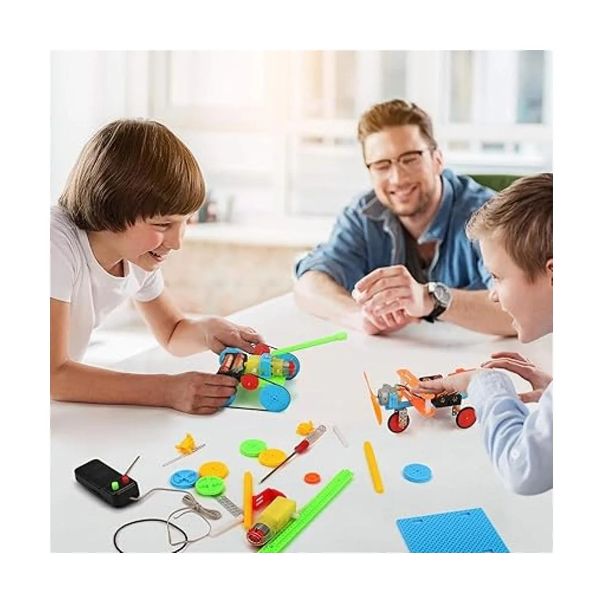Kit de 5 juegos STEM kit robótico de montaje electrónico