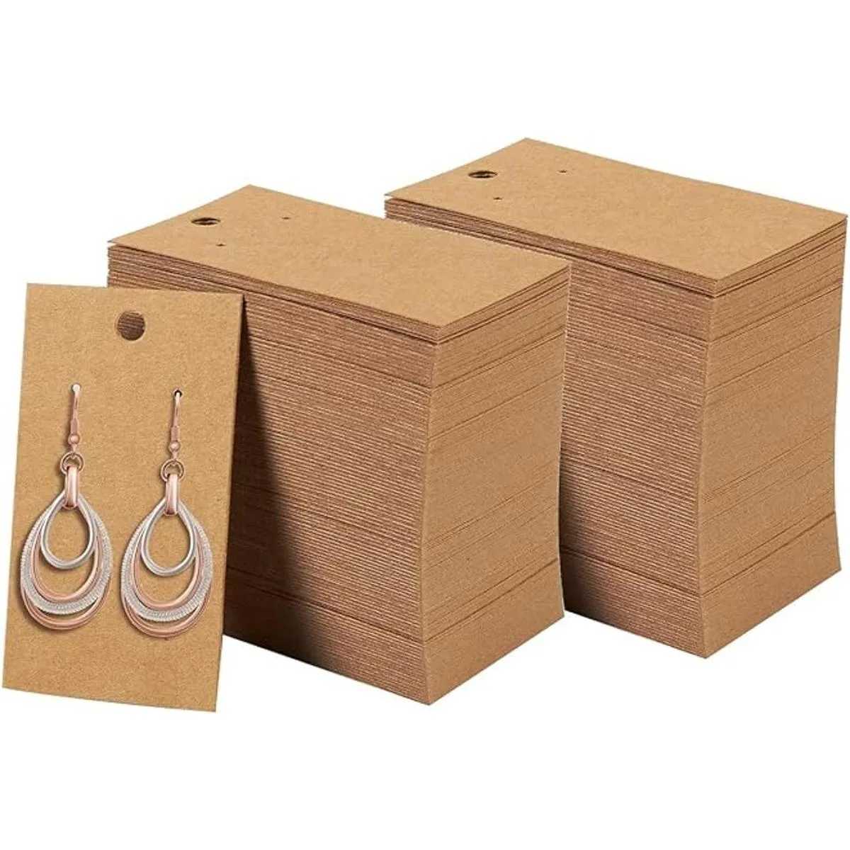 BEADNOVA Earring Card 220 Pcs Kraft Paper Earring_1