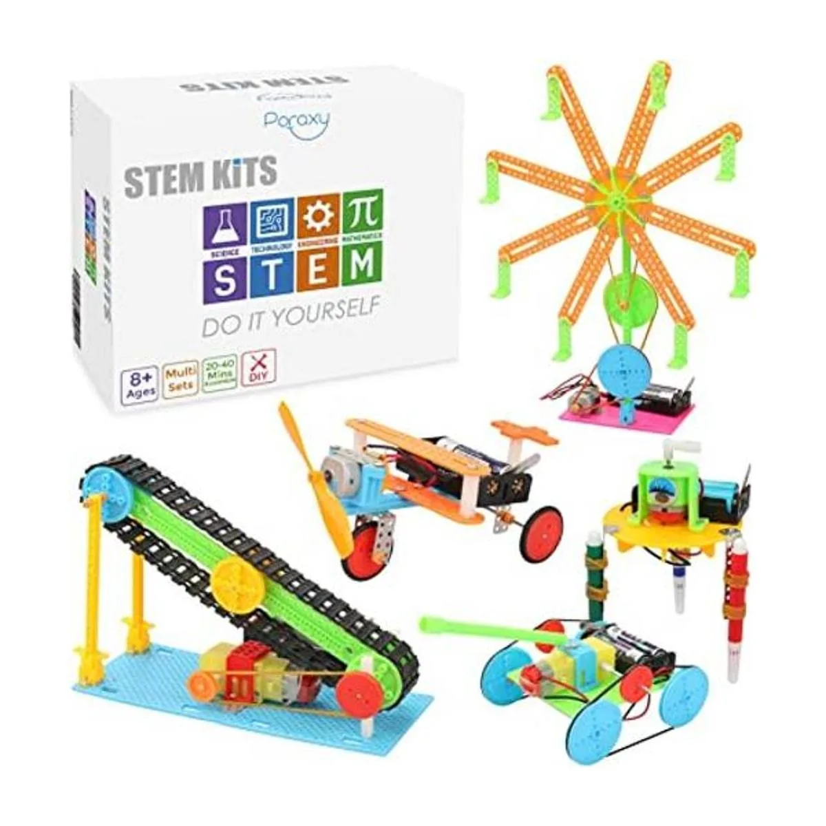 Kit de 5 juegos STEM kit robótico de montaje electrónico