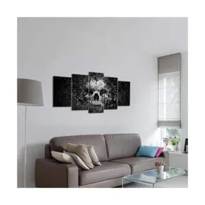 Nachic Wall 5 lienzos de pared con diseño de calavera_4