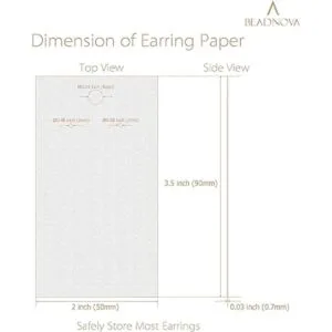 BEADNOVA Earring Card 220 Pcs Kraft Paper Earring_3