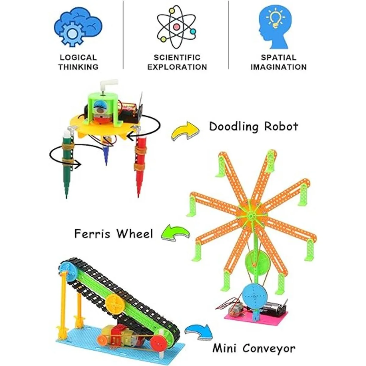 Kit de 5 juegos STEM kit robótico de montaje electrónico