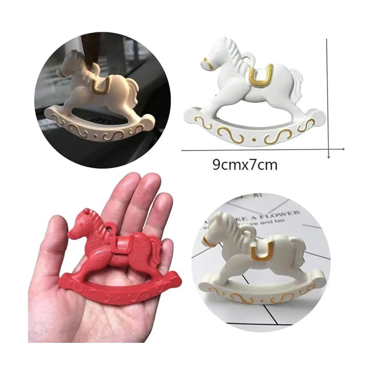 Rocking Horse Cake Fondant Mold Wooden Horse Ride on