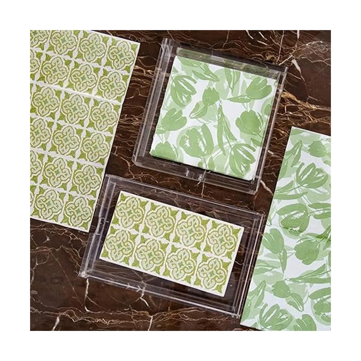 CY Craft Servilletero de acrílico para invitados para_3