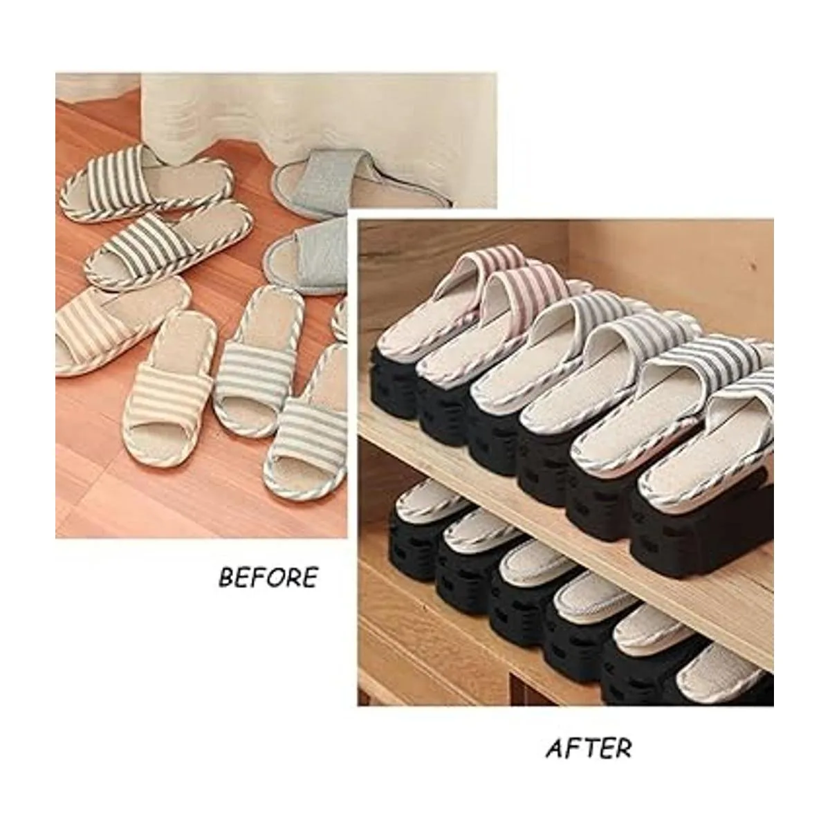 Soerreo Caja de almacenamiento ajustable con ranura para