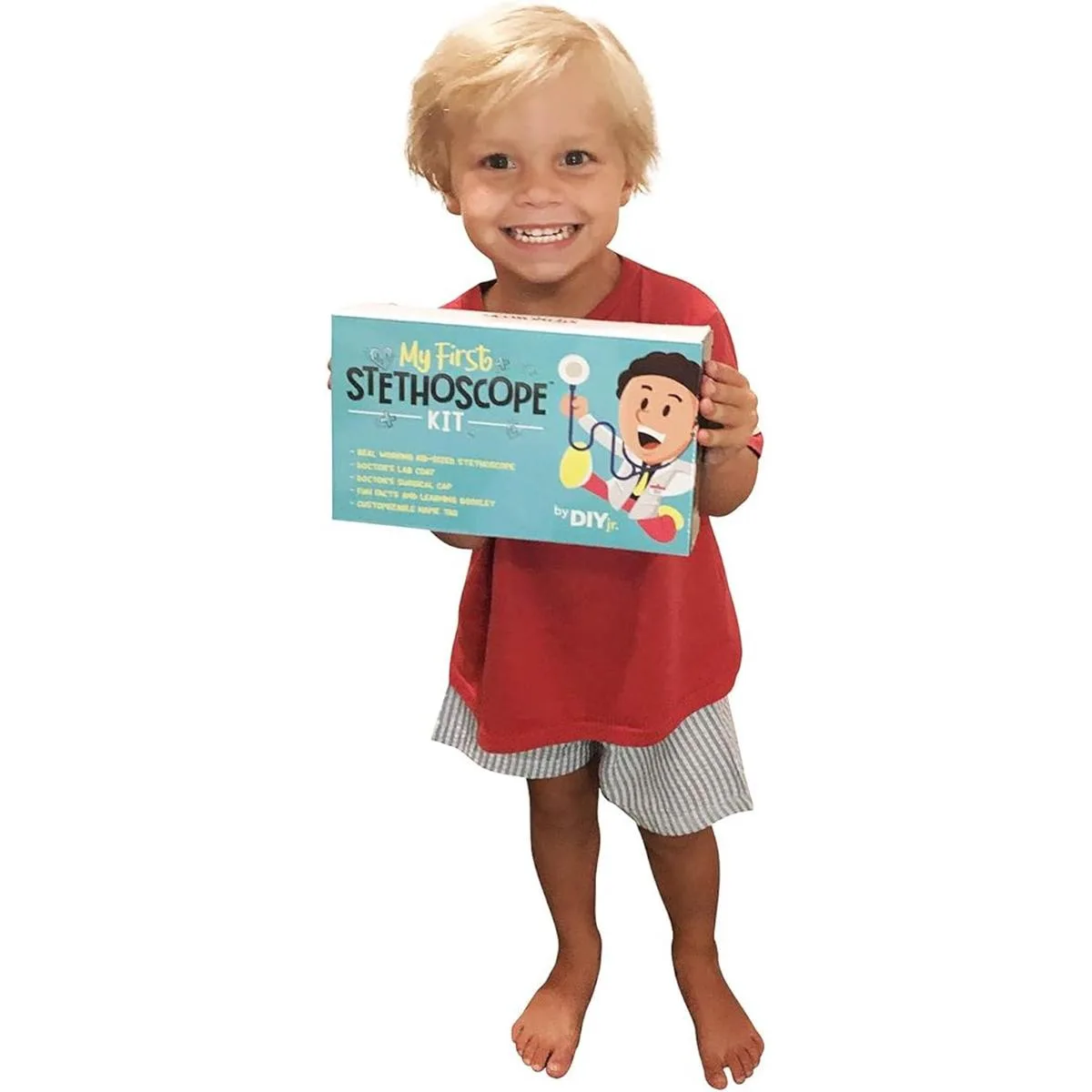 DIY JR My First Estetoscopio para niños incluye capa de