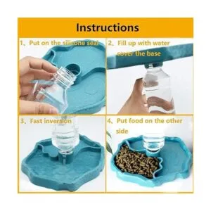 Tfwadmx Botella de agua para reptiles alimentadores