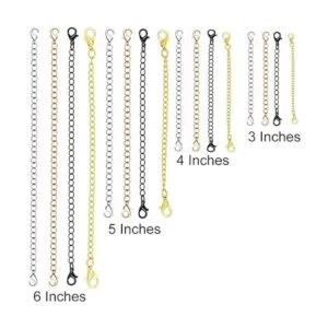 Paquete de 16 extensores de cadena Qtopun cadena de