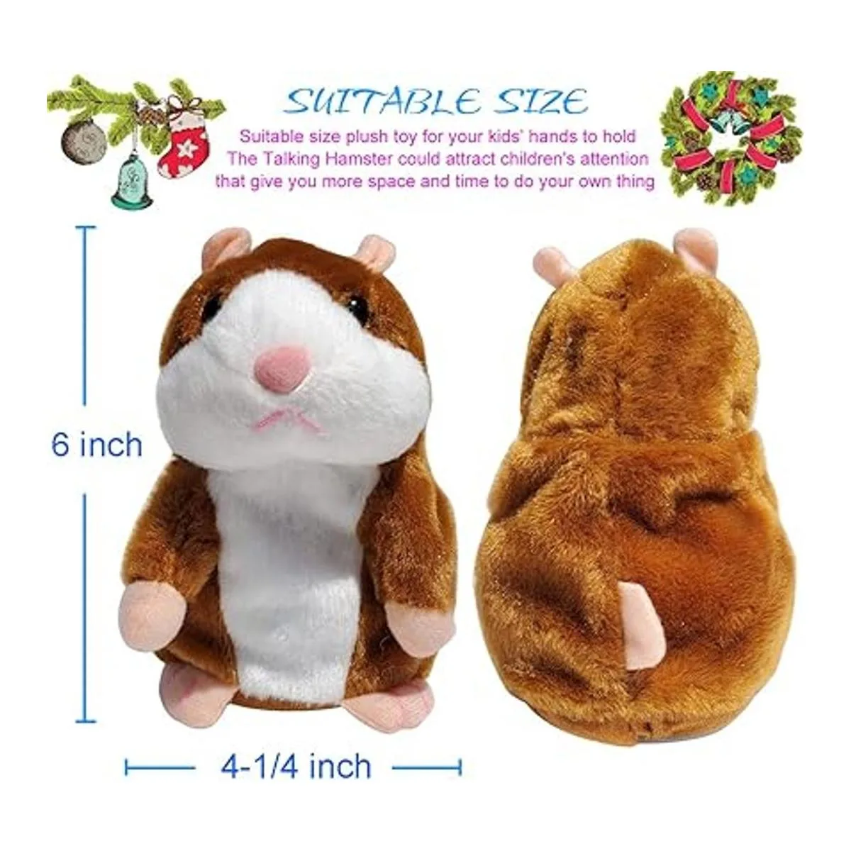 Tockrop Juego de 2 ratones de hámster para hablar_2