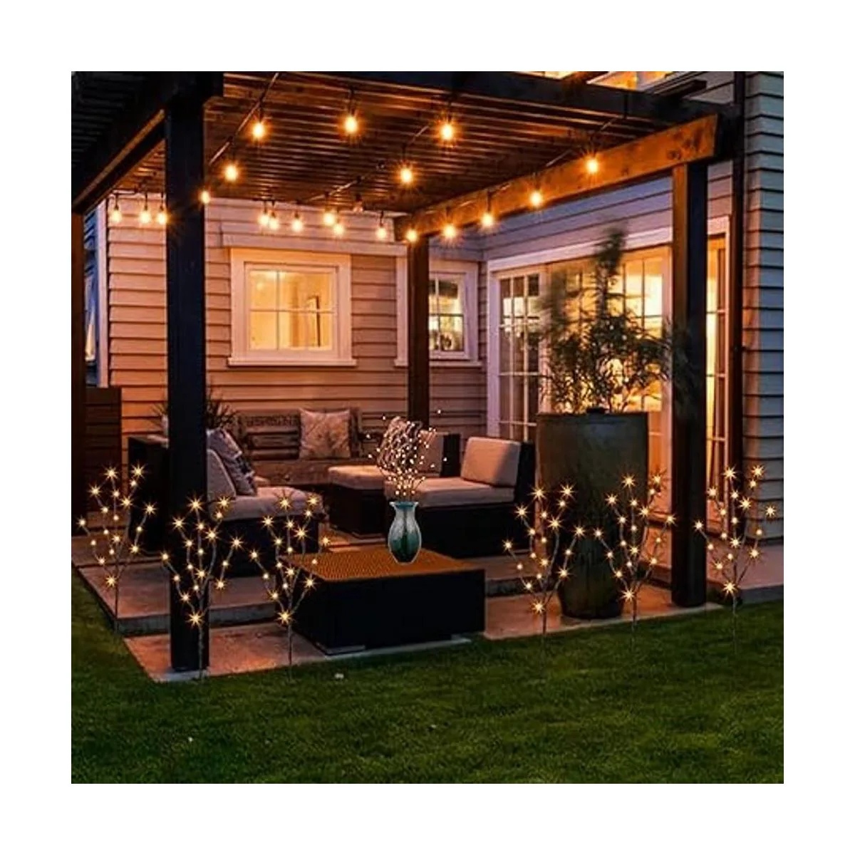 PEIDUO Luces LED iluminadas de 30 pulgadas 3 unidades de_5