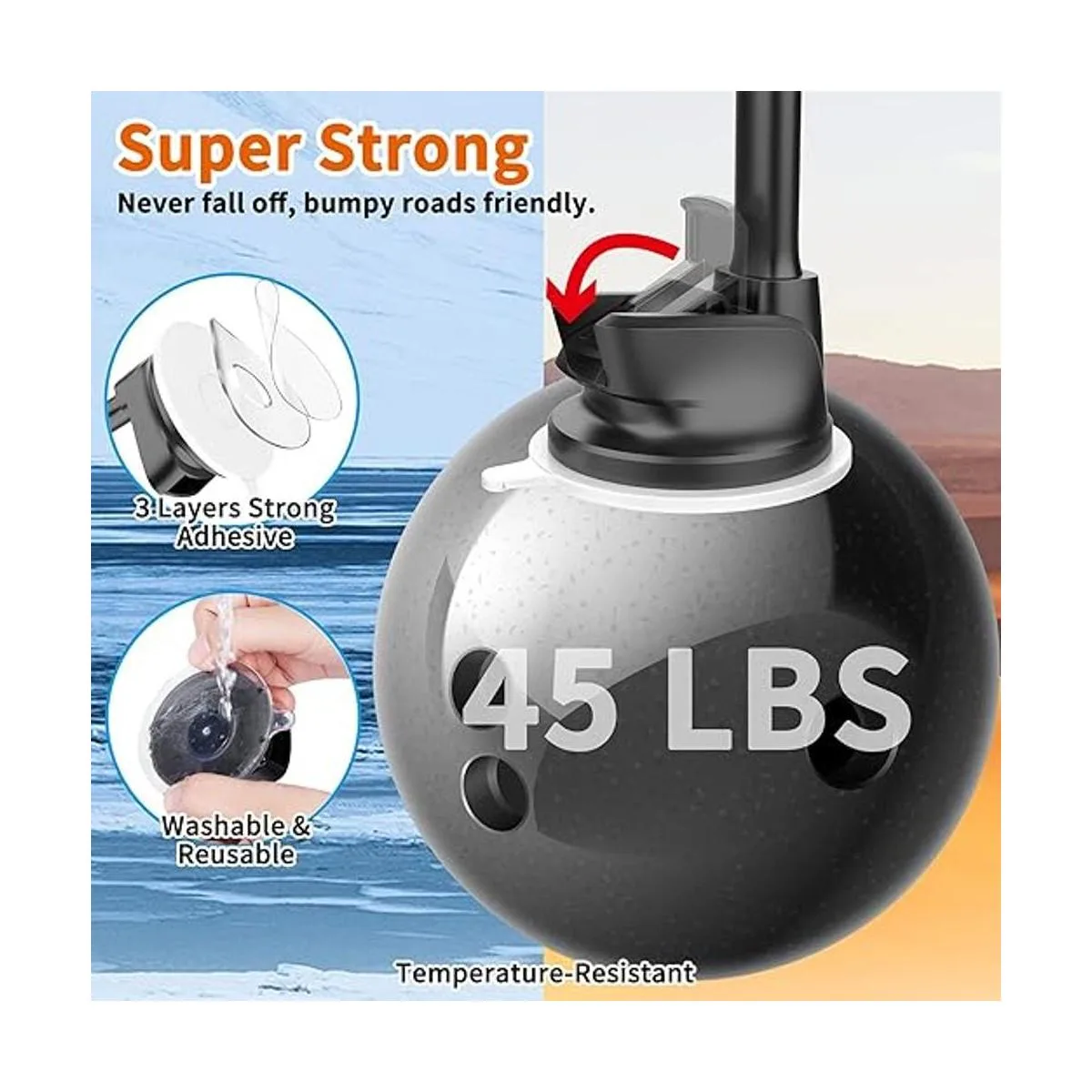 Soporte magnético para teléfono de automóvil extensión de_3