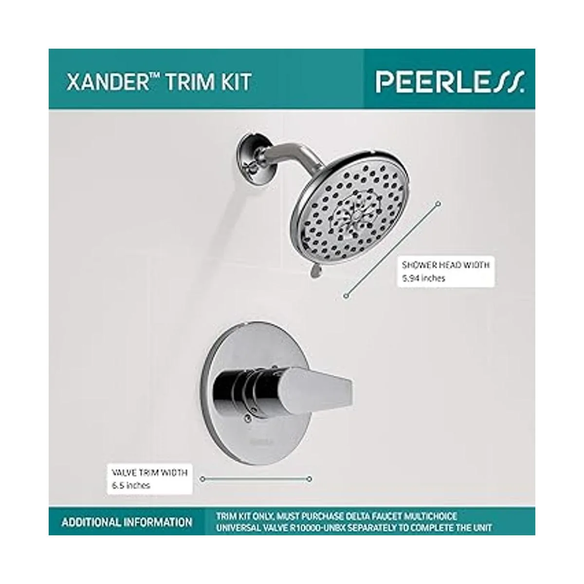 Peerless PTT14219BL Kit de molduras para ducha color_4