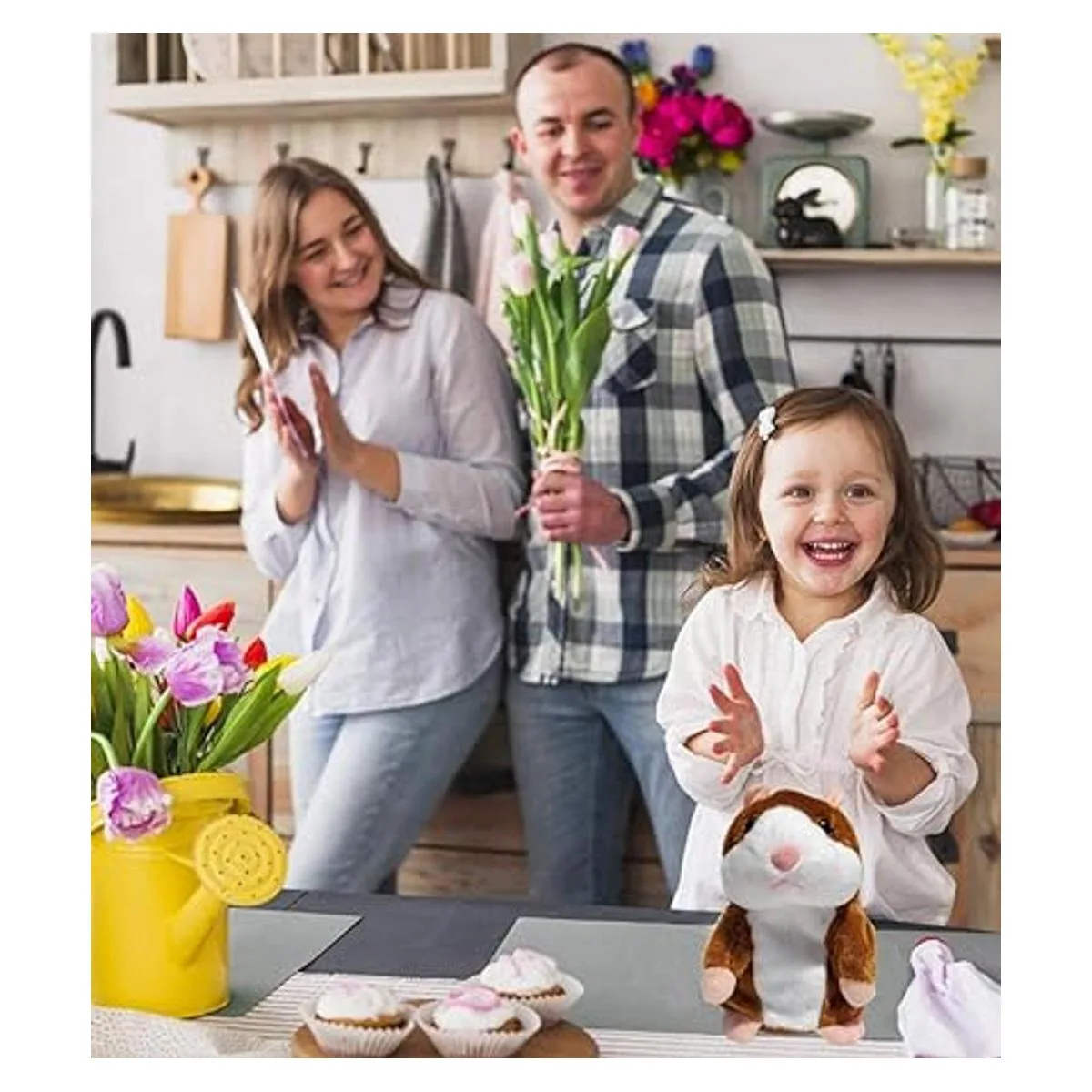 Tockrop Juego de 2 ratones de hámster para hablar_4