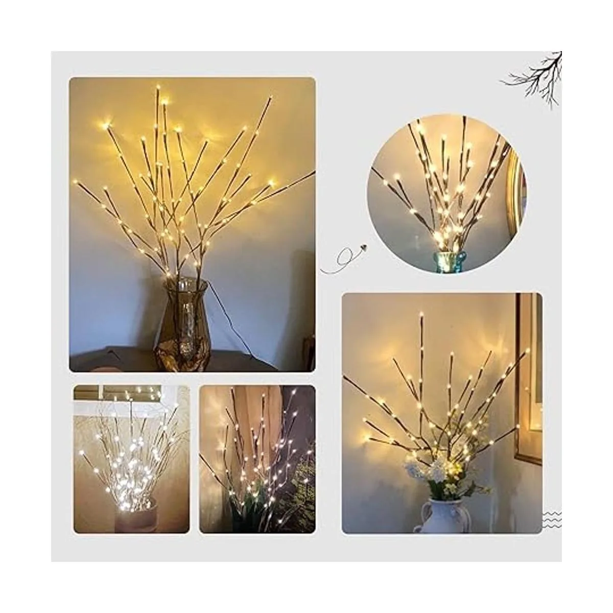 PEIDUO Luces LED iluminadas de 30 pulgadas 3 unidades de_6