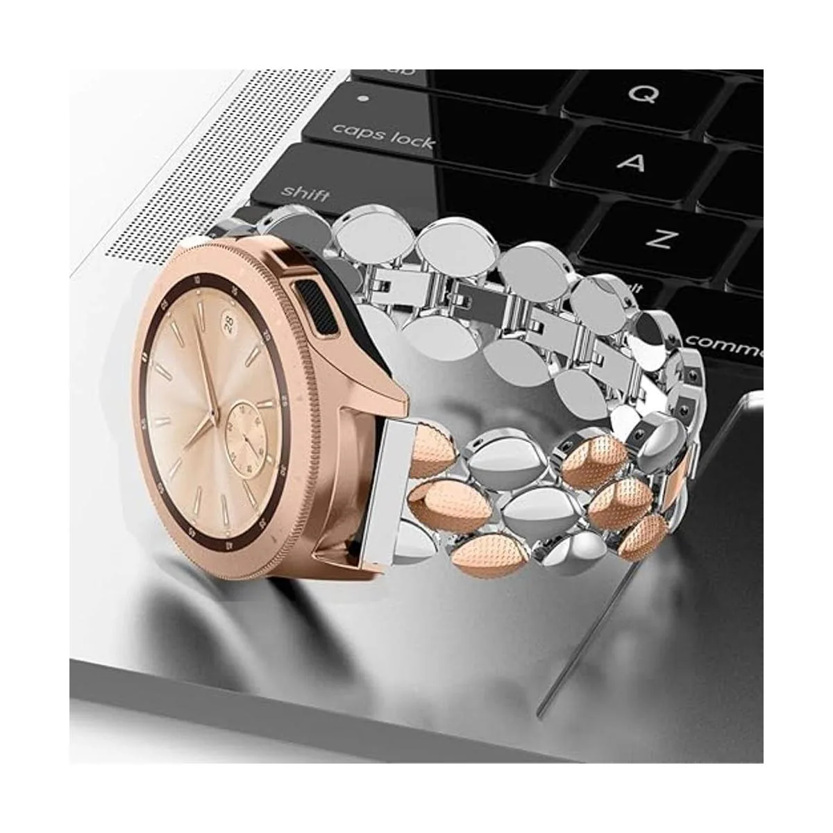 TOTOUTHS Correa de metal compatible con Samsung Galaxy de_4