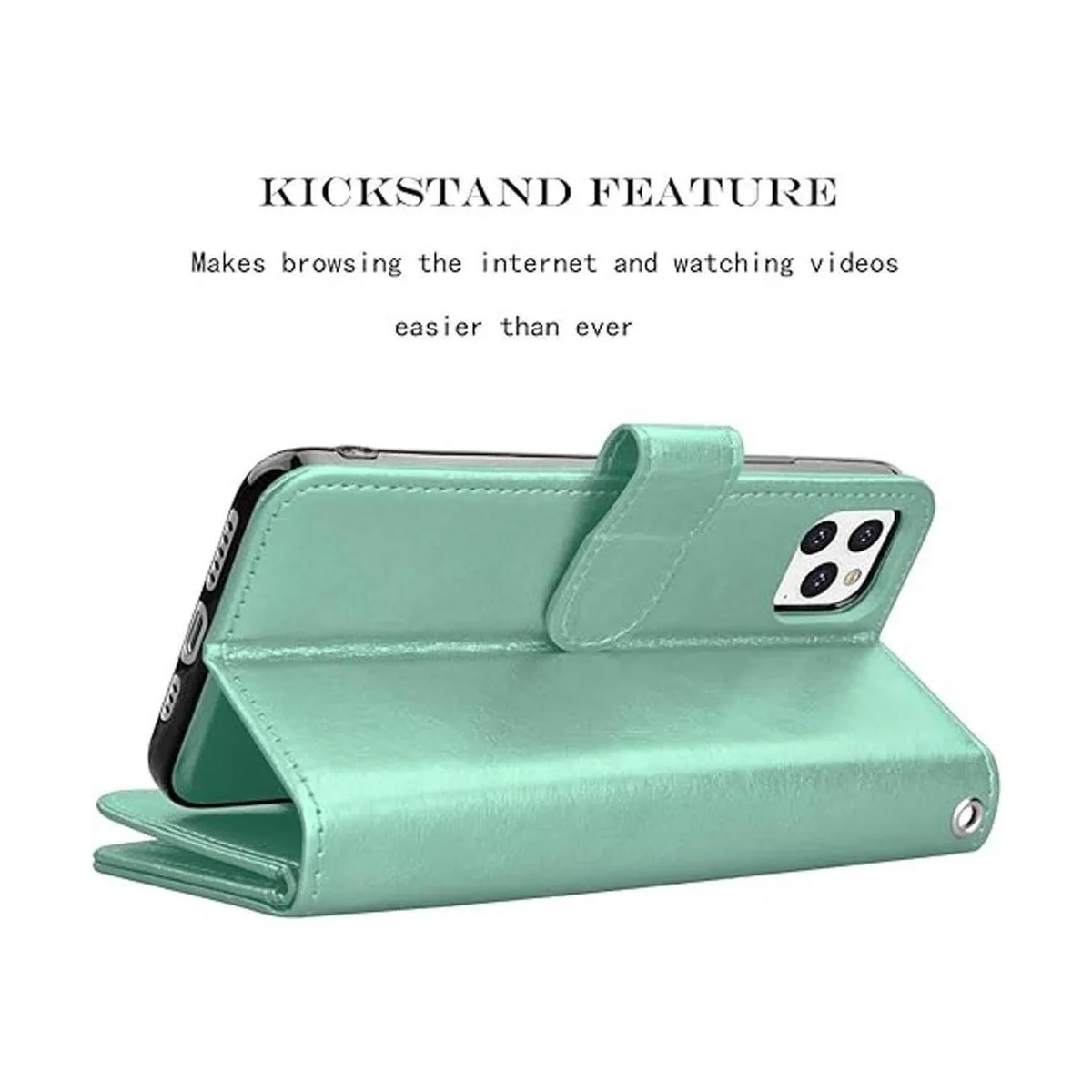 Njjex Funda tipo cartera para iPhone 11 Pro de 58 9_5