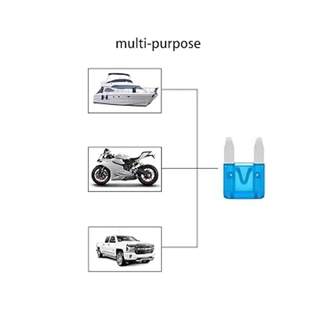 Paquete de 100 fusibles automáticos de 15 amperios APMATM_4