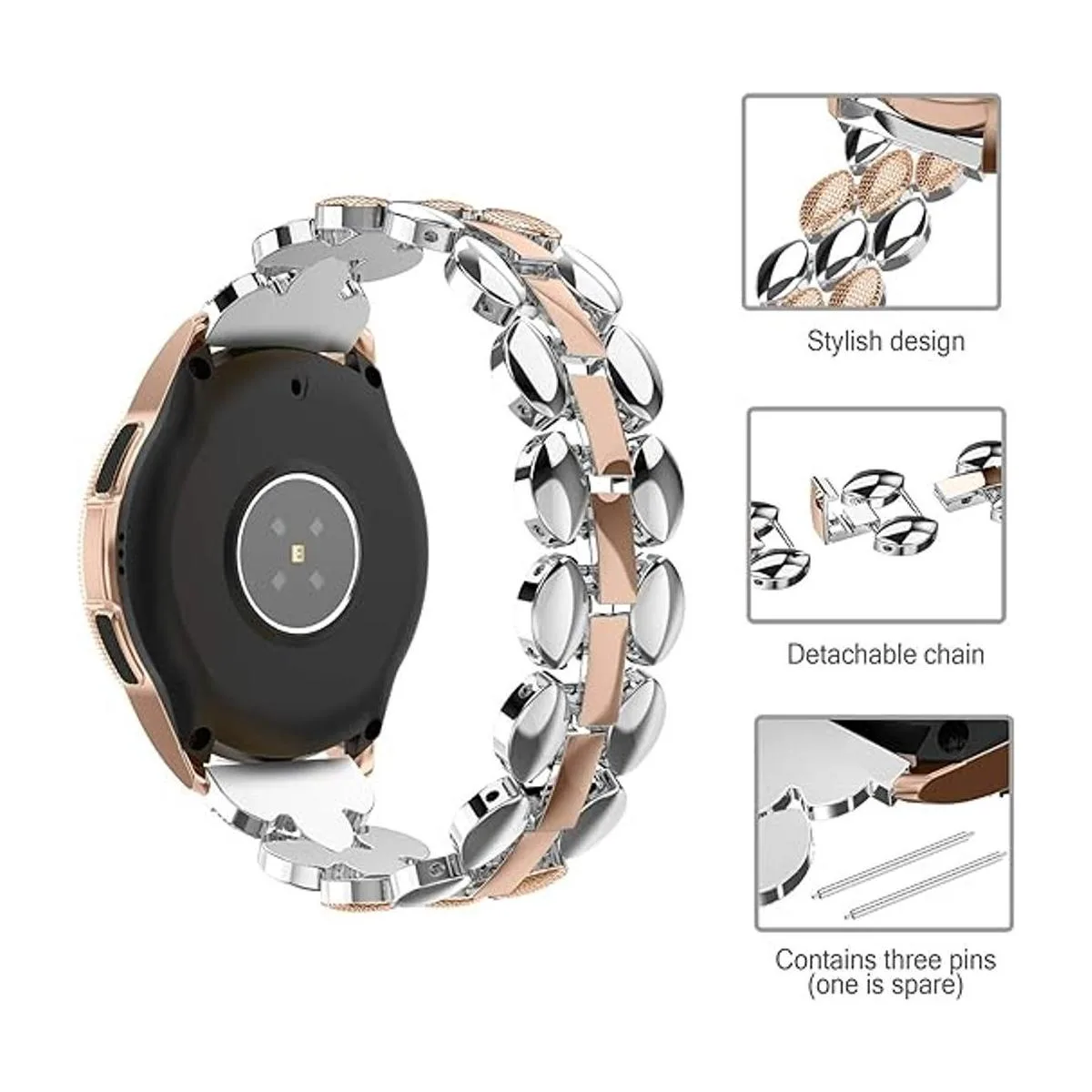 TOTOUTHS Correa de metal compatible con Samsung Galaxy de_3