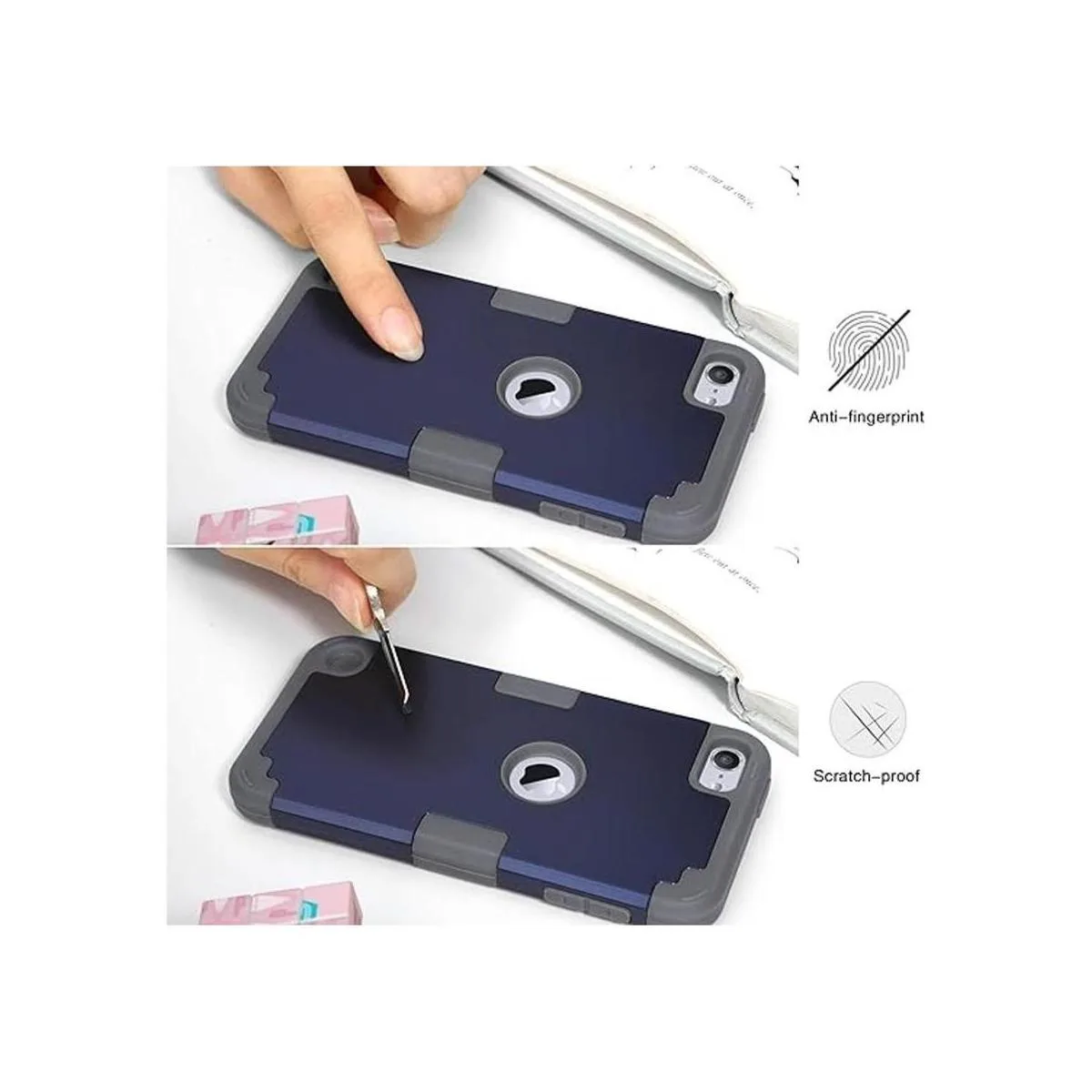 IDweel Funda para iPod Touch Armor con 2 protectores de_4