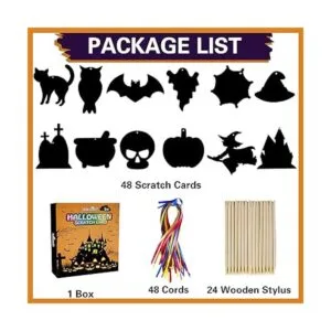 Max Fun Adornos de Halloween para manualidades arco iris_2