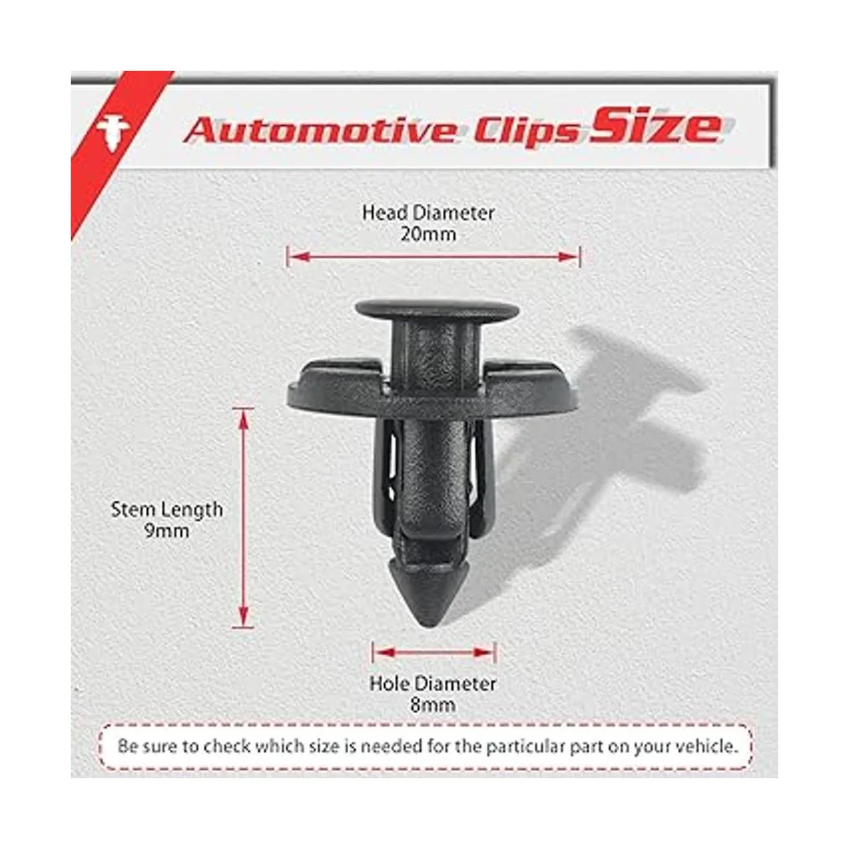 OTUAYAUTO 100 clips de parachoques de retención de tipo_2
