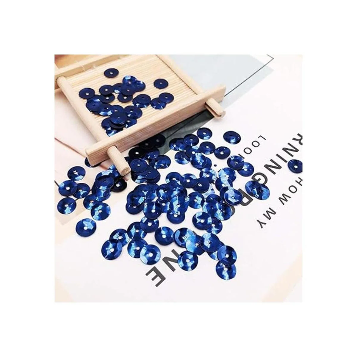 DIYASY 9800 Pcs 6MM Bulk Loose Sequins 22 Colors Round