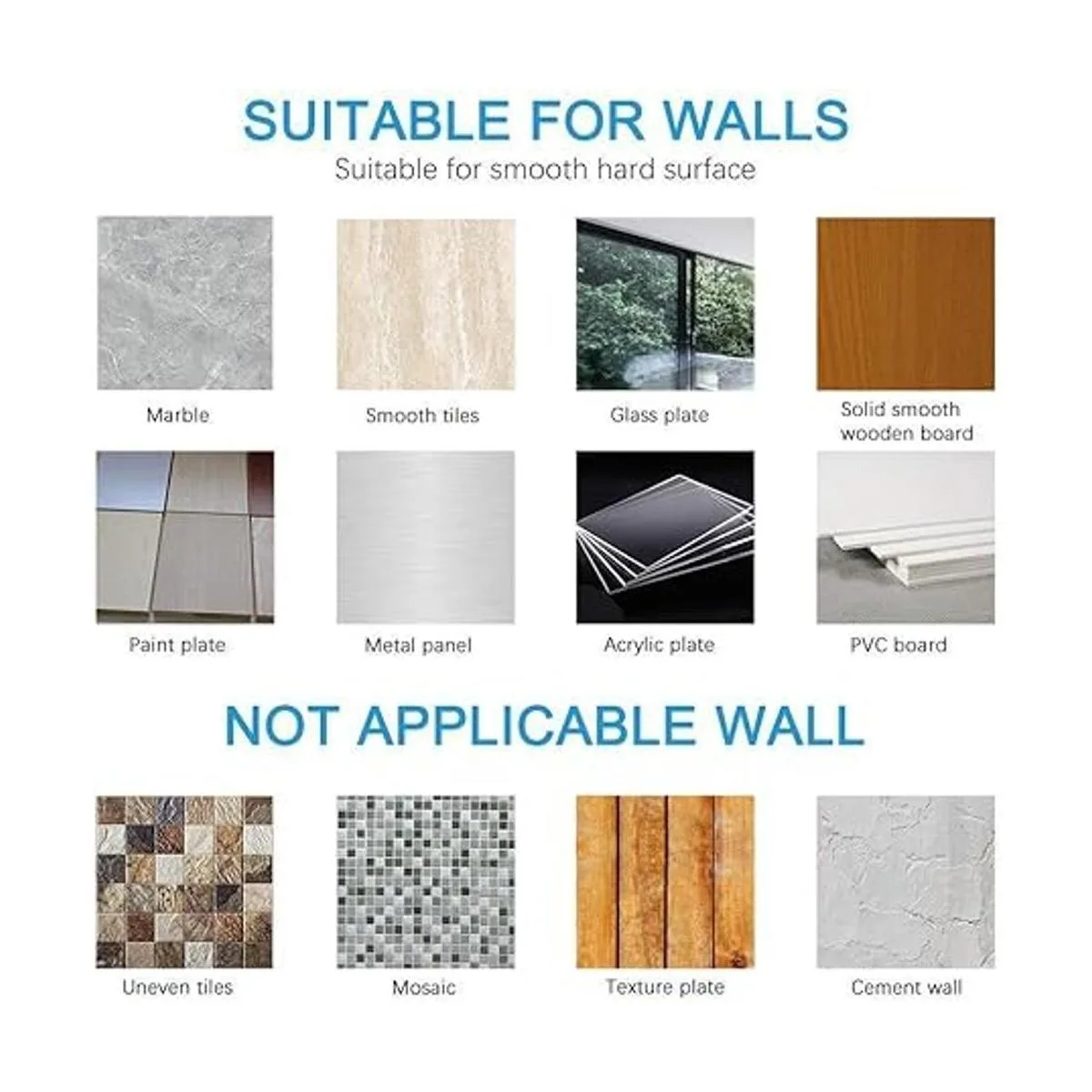 CACASO Ganchos adhesivos de acero inoxidable para