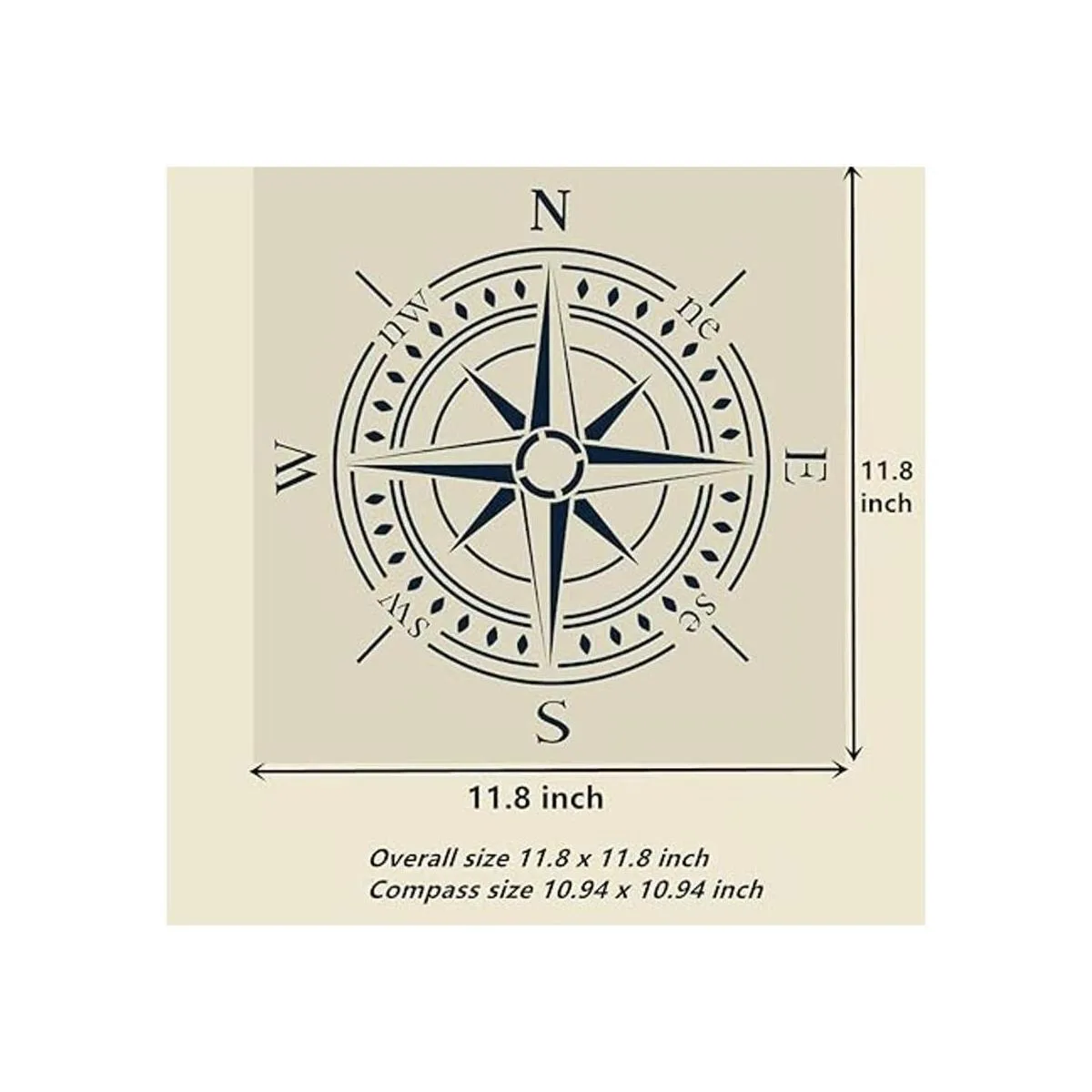 OBUY Plantilla de brújula para pintar sobre madera_2