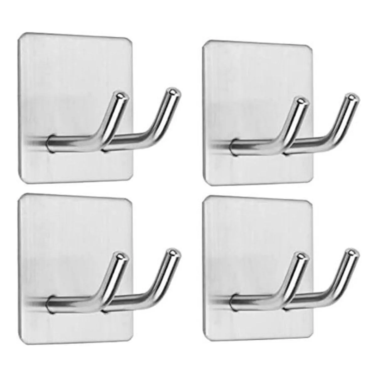 CACASO Ganchos adhesivos de acero inoxidable para