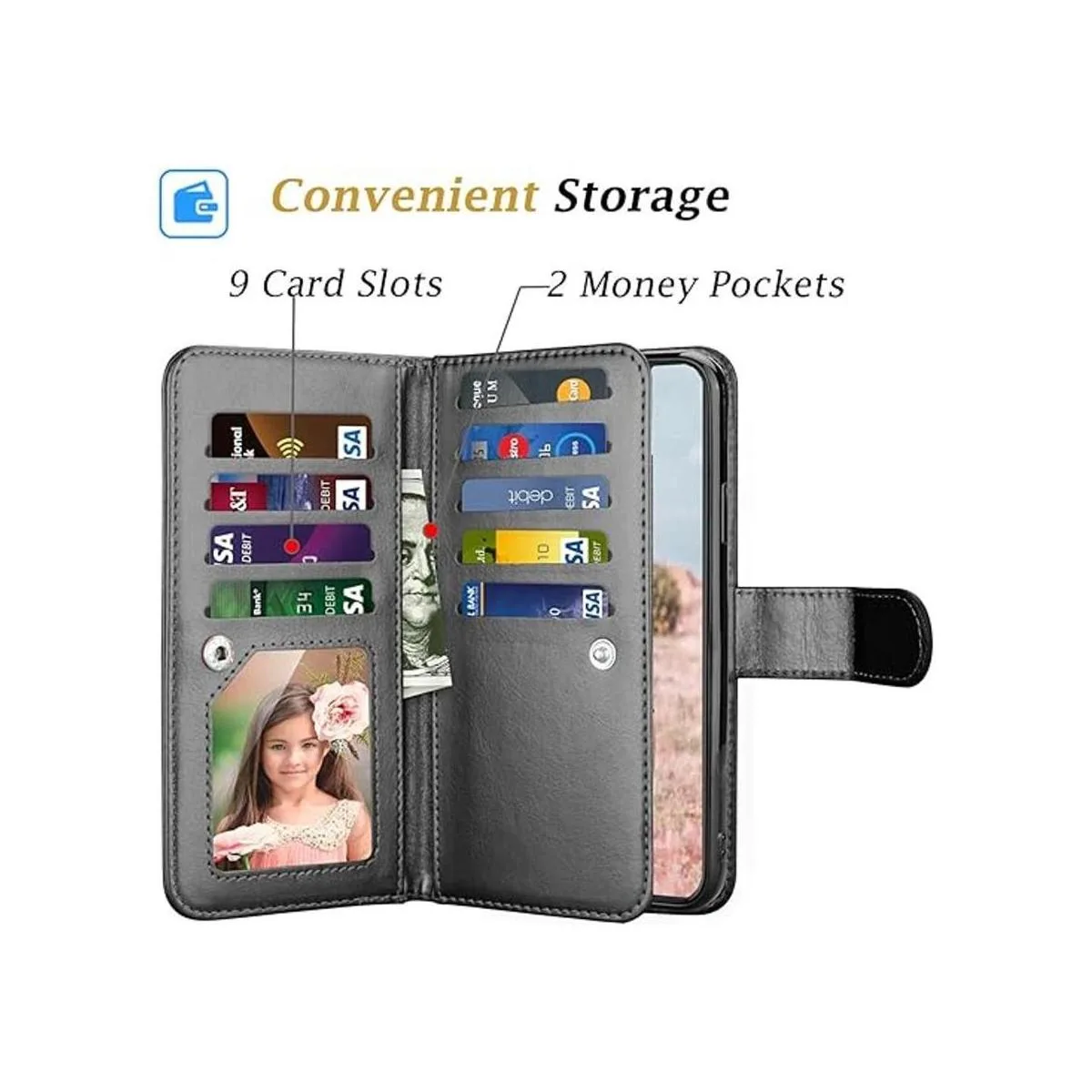 Takfox Funda tipo cartera para iPhone 11 iPhone 11 6.1 de_2