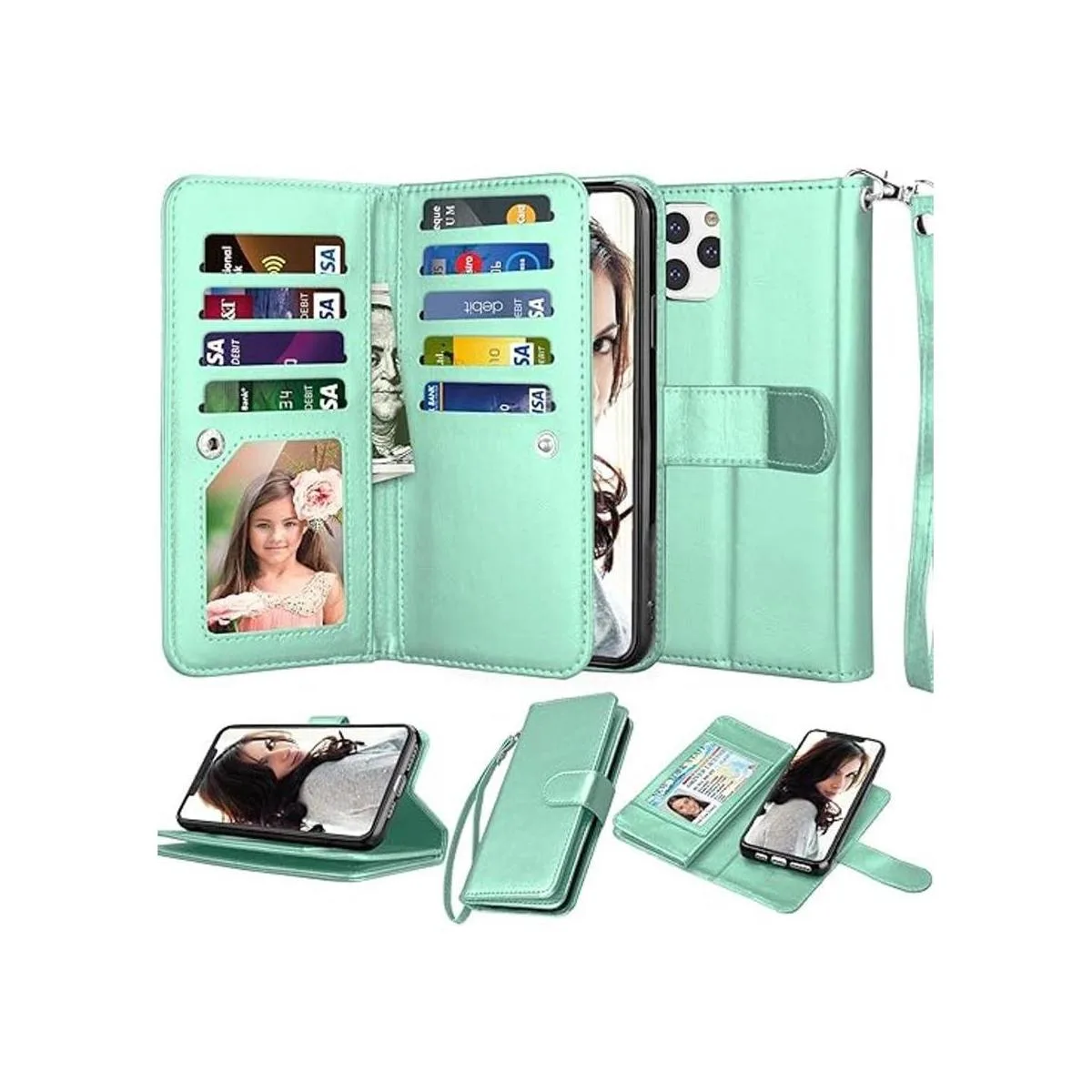 Njjex Funda tipo cartera para iPhone 11 Pro de 58 9_1