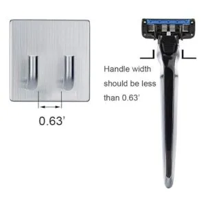 CACASO Ganchos adhesivos de acero inoxidable para