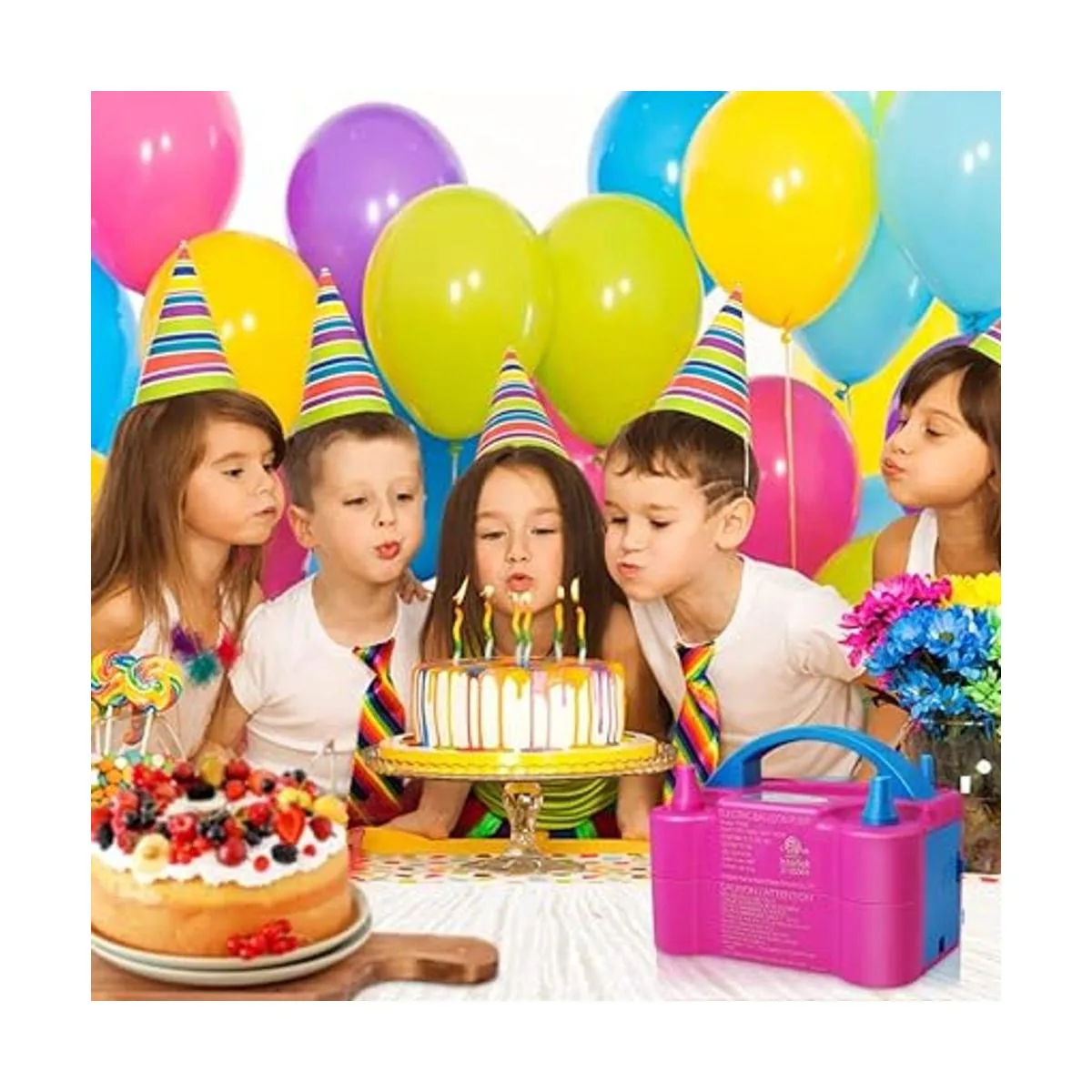 Bomba de globos inflador de aire eléctrico aprobado por_3