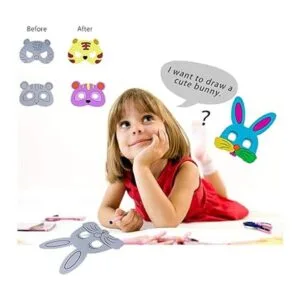 Máscaras de animales para niños máscara de pintura en_3