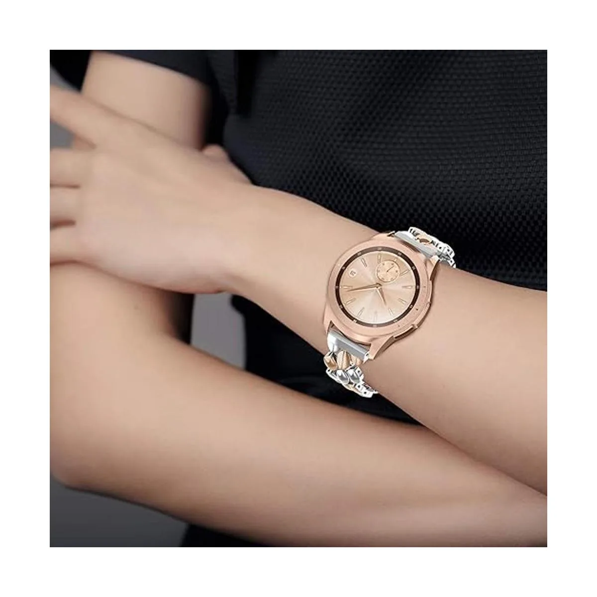 TOTOUTHS Correa de metal compatible con Samsung Galaxy de_2