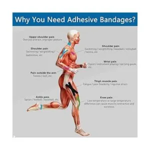 Self Adherent Cohesive Wrap Bandages 12 Count 4 x 5_6