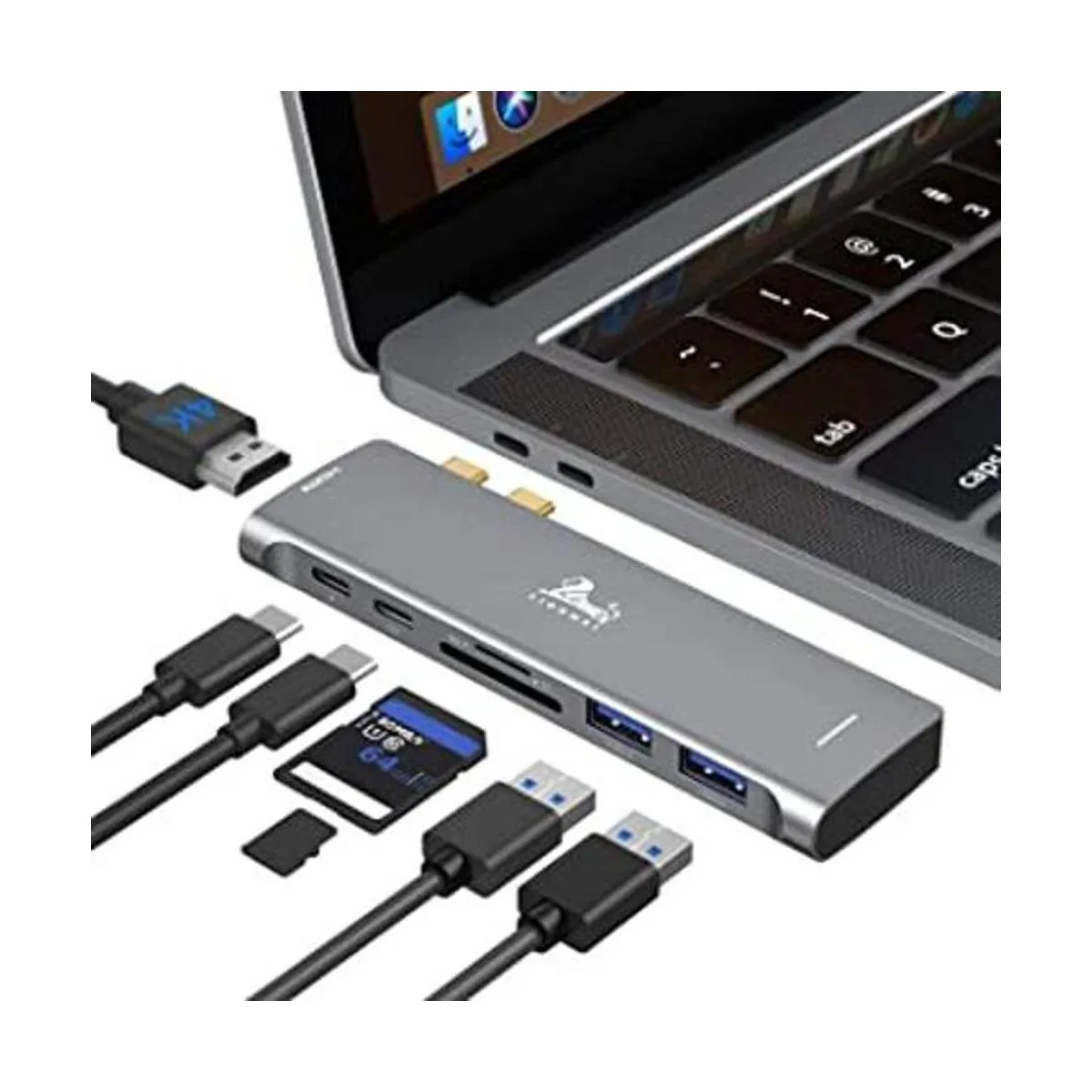 Adaptador USB C Hub para MacBook Pro 2020 adaptador USB_1
