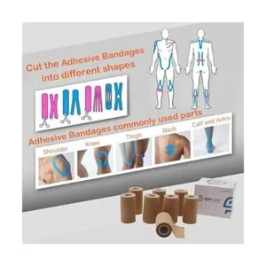 Self Adherent Cohesive Wrap Bandages 12 Count 4 x 5_3
