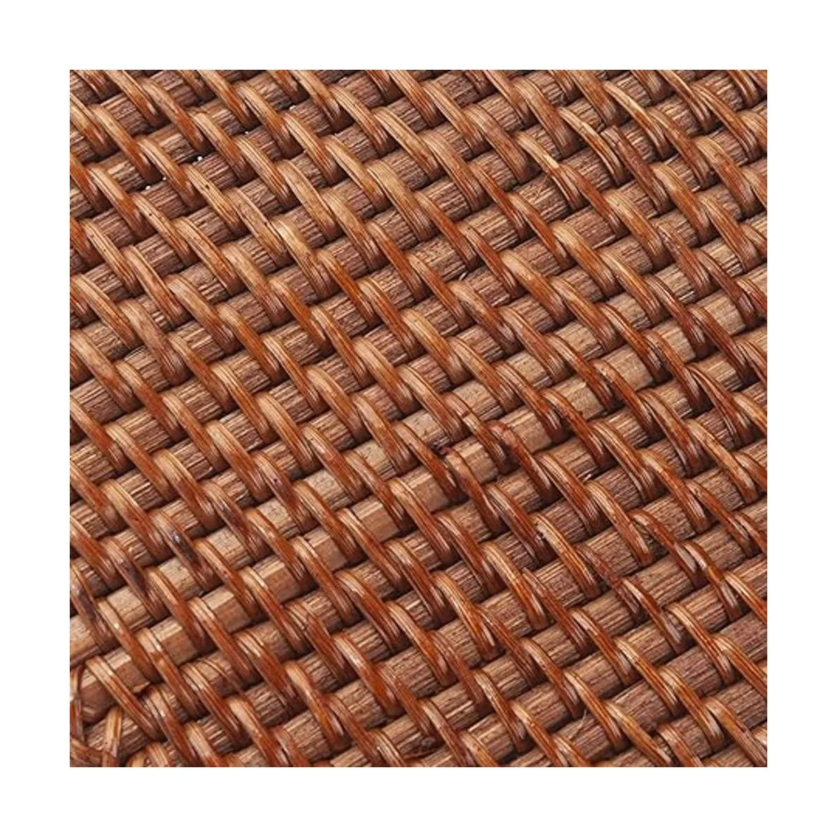 Cubierta de caja de pañuelos de ratán tejido natural para